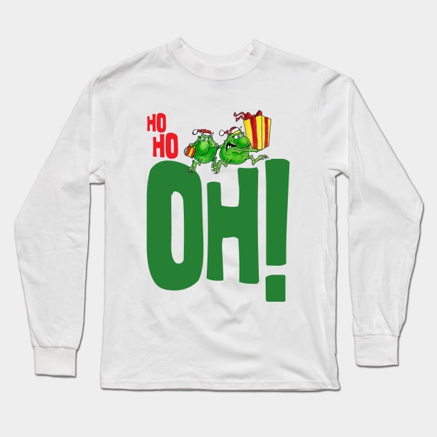 Ho Ho Oh No!! Long Sleeve T-Shirt by brendanjohnson